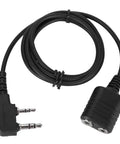 2 Pin K Type Microphone Extension Cable For Walkie Talkies And Headsets Universal 2 Pin Speaker Mic Cord Compatible With Kenwood Baofeng