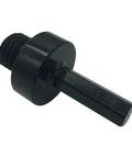 3/8 Inch Hex Shank To 5/8-11 Male Arbor Adapter For Core Drill Bits And Diamond Hole Saw Attachments, black steel