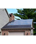 Top Shelf Synthetic Roof Underlayment Roll Heavy Duty Water Blocked Roofing Felt Alternative With Tough Woven Core For Clean Smooth Decks And Long Lasting Ultraviolet Protection Coverage installed on roof.