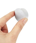 Hand holding white magnetic key from 3 Pack Universal Magnetic Cabinet Lock Replacement Keys For Drawers And Cabinets Easy Access Child Safe