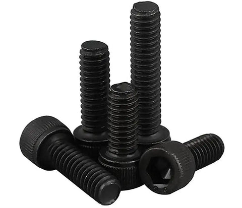 Heavy Duty Black Hex Socket Cap Screws 20 Piece M6 M7 High Tensile 12 9 Grade For Machinery Furniture Electrical And Steel Projects