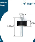 Four Piece Pressure Washer Engine Mounting Hardware Kit Replacement Parts For Bri GGS And Stratton Units showing vibration mount size