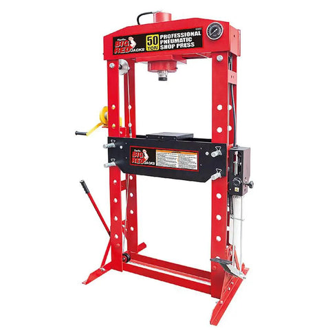 50 Ton H Frame Hydraulic Shop Press With Floor Plates For Garage And Workshop Heavy Duty Beast Steel Construction