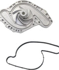 Upgrade Dodge Charger Sebring With This Badass Timing Belt And Water Pump Kit For 3 5 L 4 0 L V6 Gas Dohc Engines Keeping It Running Smooth So You Save Big Bucks And Avoid Headaches When Driving Around Town Or On The Highway Without Fear Of Stalls. silver metal water pump and black gasket for 3.5L 4.0L V6 engine