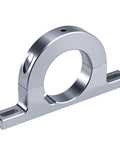 Front view of KPALAG 2-inch aluminum steering column underdash clamp mount with base flanges.
