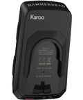 Back view of Hammerhead Karoo GPS Bike Computer With 31.8mm Mount System USB-C Charging Cable Quarter-Turn Adapter Lanyard Guide