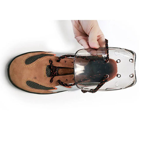 Metatarsal Guards For Work Boots Polycarbonate Non Conductive Safety Toe Protector Attachment Universal Size Transparent Pair