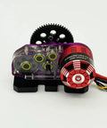 Close-up of Two In One Brushless Outrunner Motor With Integrated ESC For One Tenth Scale RC Rock Crawler Upgrade Slim Pack