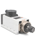 Two Point Two Kilowatt ER20 Air Cooled Spindle Motor 24000 RPM 220V Square Type With Ceramic Ball Bearings For CNC Gearheads