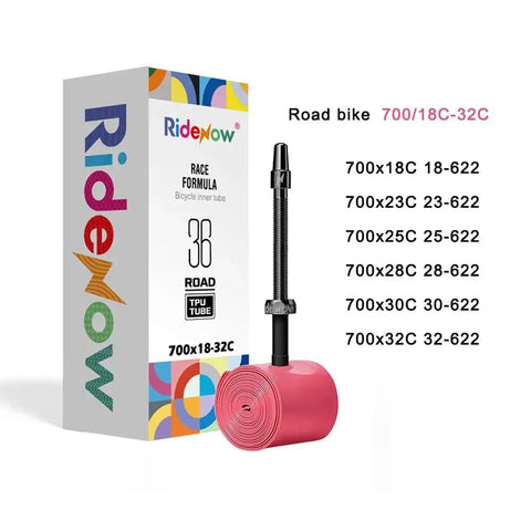Two And Four Pack TPU Inner Tubes For 700c Wheels With Metal Presta Valve 45 65 85mm Removable Core Ultralight 36g Superior Air Tightness