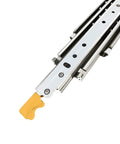 Heavy Duty Full Extension Drawer Slides With Lock 40 Inch 1 Pair Detachable Quick Release Latches 3 Fold Full Extension