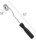 4 Piece Fiberglass Roller Tools Kit for Resin Laminating and Bubble Removal, 2.2" roller with 11" handle