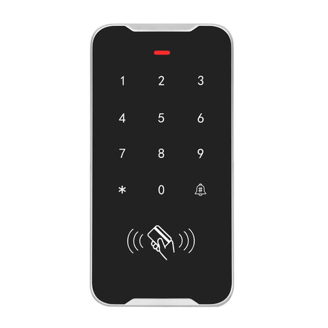 Access Control System Kit With 1200Lbs Magnetic Lock RFID Keypad Remotes Push To Exit Button DC12V 5A Power Supply And EM ID Card Set