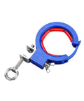Heavy Duty Cable Tray Pulley Roller for Electrical Wire Pulling Tool, stainless steel with adjustable clamp, red and blue design