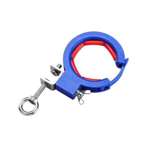 Heavy Duty Cable Tray Pulley Roller for Electrical Wire Pulling Tool, stainless steel with adjustable clamp, red and blue design