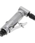 Hella Grip Heavy Torque Pneumatic Air Angle Die Grinder With Right Angle Head Copper Motor 2000 Rpm Lightweight 21 Ounces side view.