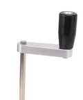 Heavy Duty Metal Router Lift Base Kit With Four Jaw Clamp And Smooth Crank Handle For Woodworking Tables handle detail showing smooth operation
