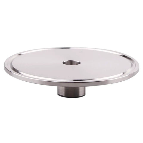 Sanitary Tri Clamp To NPT Female Adapter 1 Quarter Inch NPT Port 3 Inch Tri Clamp Stainless Steel 304 Food Grade Dairy Safe Connector For Beverage And Homebrew Corrosion Resistant Silver, top view