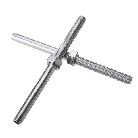 M8 X 4Mm Stainless Steel Swage Stud Terminal Wire Rope Threaded End Fitting Made From 316 Marine Grade Steel for rigging use