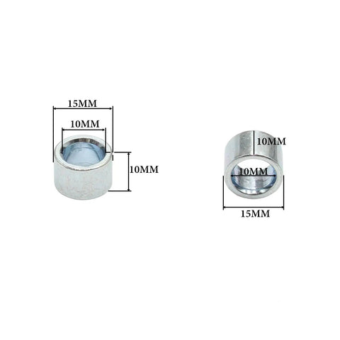 Aluminum Alloy 10Mm ID Wheel Hub Axle Spacers Set Universal For Vintage Bikes Freewheel Hubs Includes 10Mm 15Mm 20Mm 25Mm Spacers And Hardware Pair