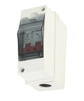 DC Solar Panel Breaker 16A 500V Outdoor Disconnect Switch IP65 Rated DIN Rail Enclosure for RV and Off-Grid Solar Systems