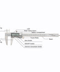 Beefy All Metal Digital Caliper With Zero To Eight Inch Range Auto Off And Depth And Step Measuring Two Jaws For Inside And Outside Measurements