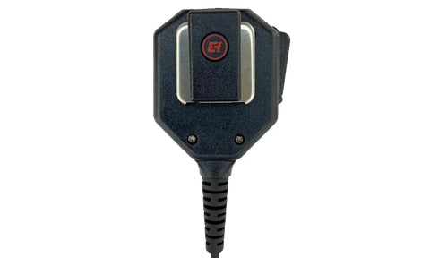 Remote Speaker Microphone For Harris XL45 XL95 XG15 XG25 XG75 Radios With Noise Cancelling Microphone, front view with clip