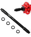 Front Wheel Hub Adapter 12mm To 9mm Quick Release For 135mm MTB Road Bikes 7075 Aluminum Thru Axle Converter with rings