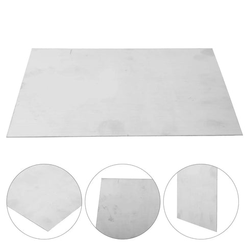 Stainless Steel Sheet Metal Flat Stock 200x200x2mm Precision Cut Bendable Mill Finish Panel For Hardware Repair And Industrial Fabrication DIY Projects