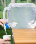 2 Pack 5.3 Gallon Collapsible Water Containers With Spigot For Camping Hiking Travel And Emergency Prep Portable Foldable Water Jugs Made From BPA Free PVC