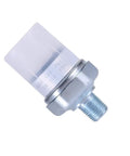 Air Pressure Switch 110 To 145 PSI For Air Ride Or Compressor Systems, 1/8-27 NPT, DC 24V Or 12V, durable silver body, side view