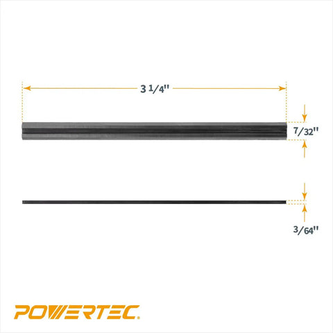 Top Shelf Boss Grade 3.25 Inch Hss Planer Blades 10 Pack Heavy Duty Replacement dimensions 3 1/4 inch for power tools woodworking