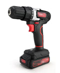 Rugged Cordless Drill With Variable Speed Gears And Solid Lithium Ion Battery Kit Includes Fast Charger 3 8 Inch Keyless Chuck