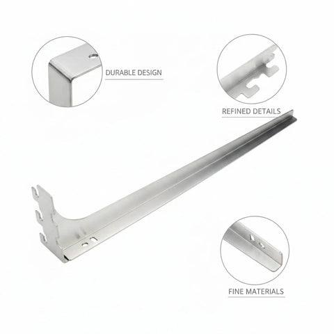 Built Tough L Shaped Shelf Bracket For Wall Mount Storage In Kitchen Cabinets Closets And Wardrobes Two Point Eight Inch Height Stainless Steel Silver 1 Pack Easy Install, durable design with refined details and fine materials
