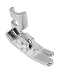 FIKLOTA metal low-shank presser foot for straight stitch, close-up view, 10mm wide