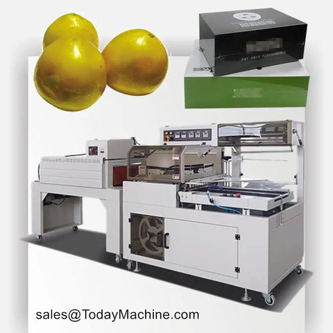 Heavy Duty Semi Automatic Shrink Wrapping Machine For Bottle Label Sleeve Sealing for packaging boxes and lemons.
