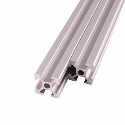 Sturdy 2pcs Aluminum Profile Extrusion Featuring Sleek T Slot Design That Is Totally Anodized, showcasing 300mm lengths and lightweight construction.