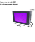 Badass LED UV Curing Lamp For 3D Printing And Resin Builds, sleek cold source with 8000W light efficiency, dimensions 360MM x 190MM x 150MM.