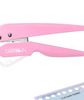 Lightweight Pink One Quarter Inch Hole Punch For Paper Cards And Cardboard With Fifteen Sheet Capacity Easy Grip No Jam Labor Saving