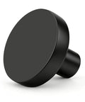 Top Tier Heavy Duty Black Cabinet Knobs Slick Round Handles For Kitchen Cupboards And Drawers Solid Zinc Alloy Hardware Built Tough Quick Install Hassle Free Setup Dependable Twenty Pack Bundle black round knob profile view.