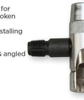 4 Way Grease Tool Small For Removing Worn Or Broken Grease Fittings Re Tap Holes For New Fittings Works With Straight And Angled Fittings Open Fittings With Hex 5/16 And 3/8 Handy Shop Essential For Any Gearhead, featuring steel construction and dual-purpose design.