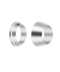 8mm OD Stainless Steel Tube Compression Fittings Sleeve Set Pro Grade 304 Stainless, Double Ferrule Ring Tubing Fittings Silver