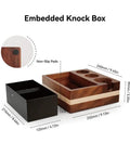 Espresso Knock Box And Tamp Station 4 In 1 Organizer For Espresso Tamper Distributor And Portafilter Stand with dimensions