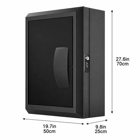 Heavy Duty EV Charger Enclosure Lockable Wall Mount Charging Station Combo Key Lock Security Weatherproof Housing for Electric Vehicle, 70x50x25cm.