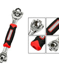 Heavy Duty Swivel Socket Wrench Set 8mm To 21mm perfect for grease monkey projects, showing rubber grip and swivel head detail.
