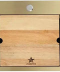Wooden cover for Drop-In Topmount 304 Stainless Steel Single Bowl Sink For Kitchen Bar Laundry Yard Or Office With Grid Strainer.
