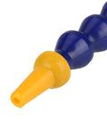 Close-up of a yellow and blue segment of the Ultra Flexible Plastic Coolant Pipe Kit for CNC Lathes and Mills 10 Adjustable Hoses