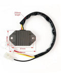 Voltage Rectifier And Regulator Kit For WR250F 2007-2013 Ride-Ready Power Regulator with measurements 350mm cable 74x48mm unit