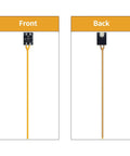 Front and back view of 100mm Silicone COB LED Strip Light With PCB Interface Board Kit For 3D Printer Accessories