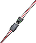 Heavy Duty 3 Way Male To Female Weather Pack Connector Kit With 12010717 And 12015793 Terminals For Auto Wiring Repairs Featuring Durable Copper Pins And 16 Awg Wires Ready To Save Time.